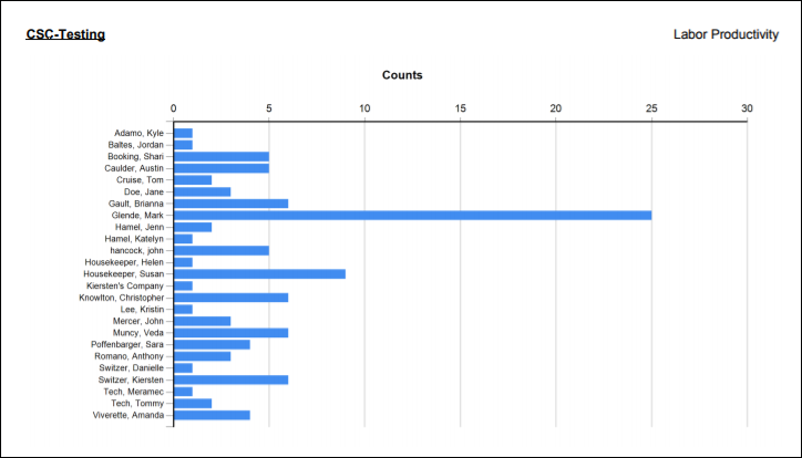 Labor Productivity Report